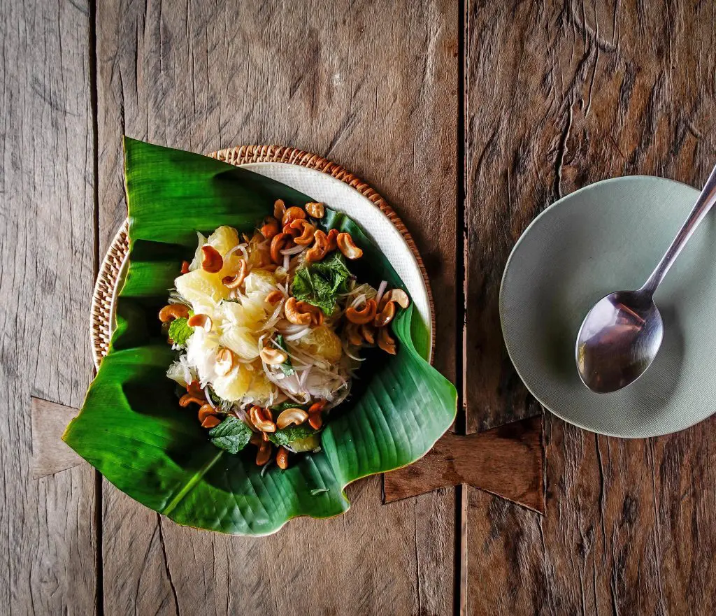 A delicious Burmese dish at Wa Ale Resort